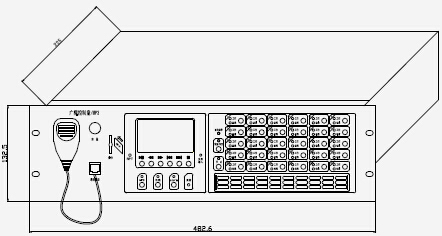 HY5723D廣播控制盤/MP3產(chǎn)品結構外觀